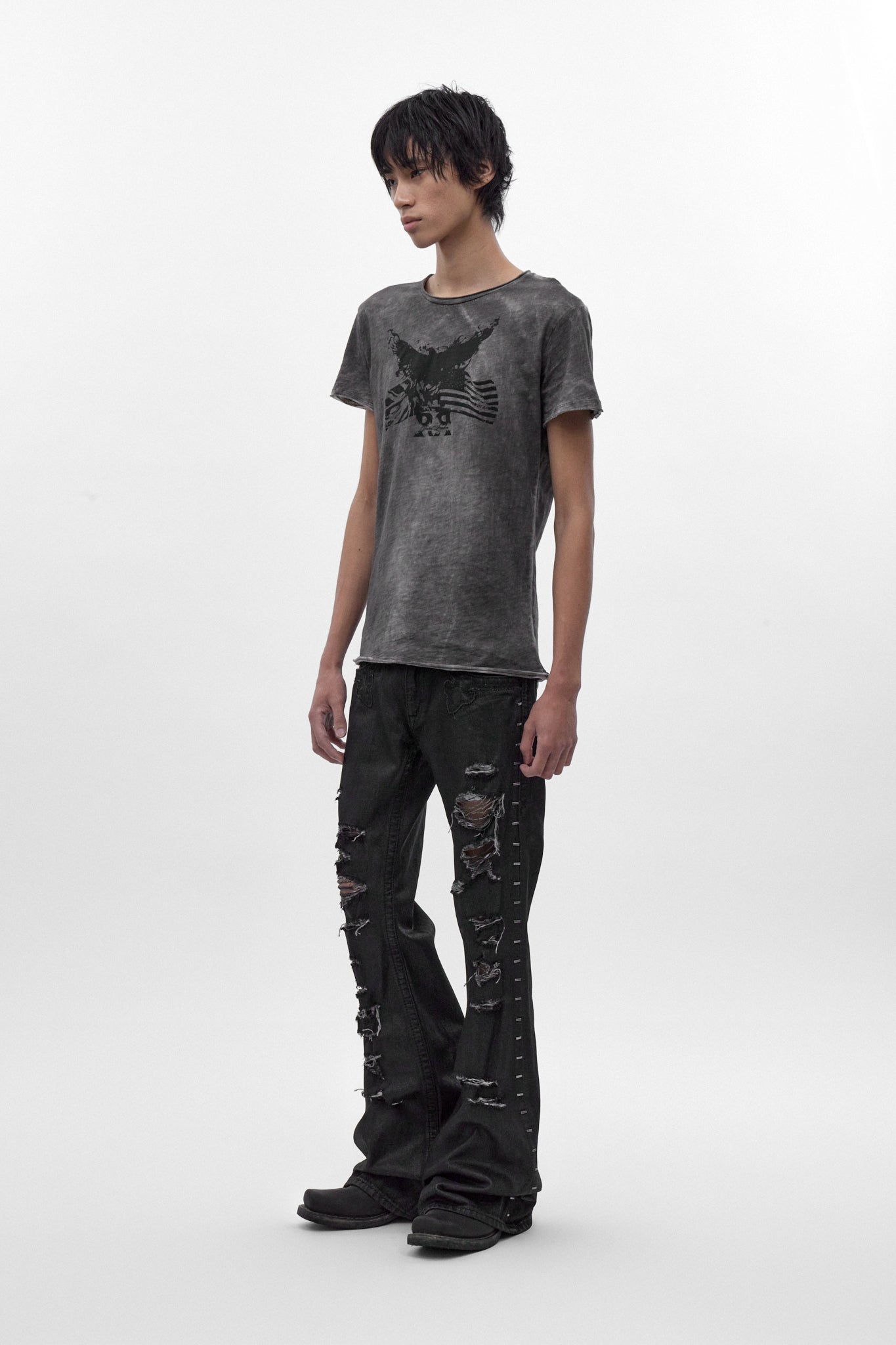Rock Revival by Jaded London Faded Eagle T-shirt