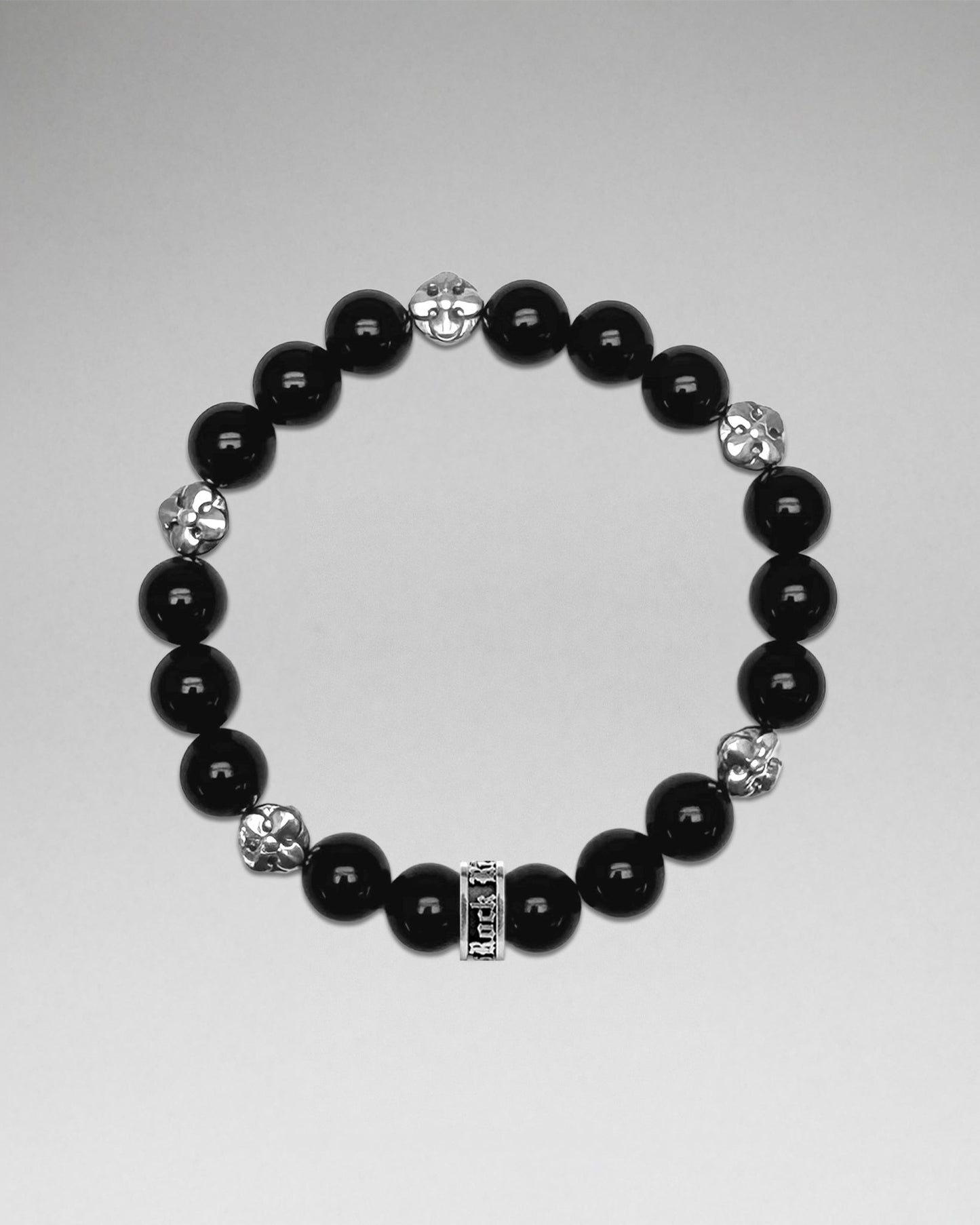 Polished Onyx Beaded Bracelet (10mm)