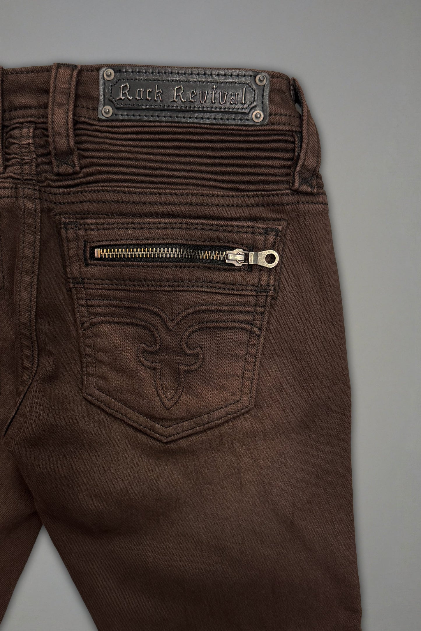 Joplin Super Low-Rise Flare in Brown