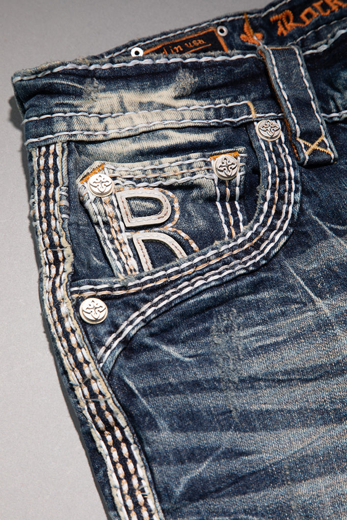 Louis Straight Jeans in Medium Blue