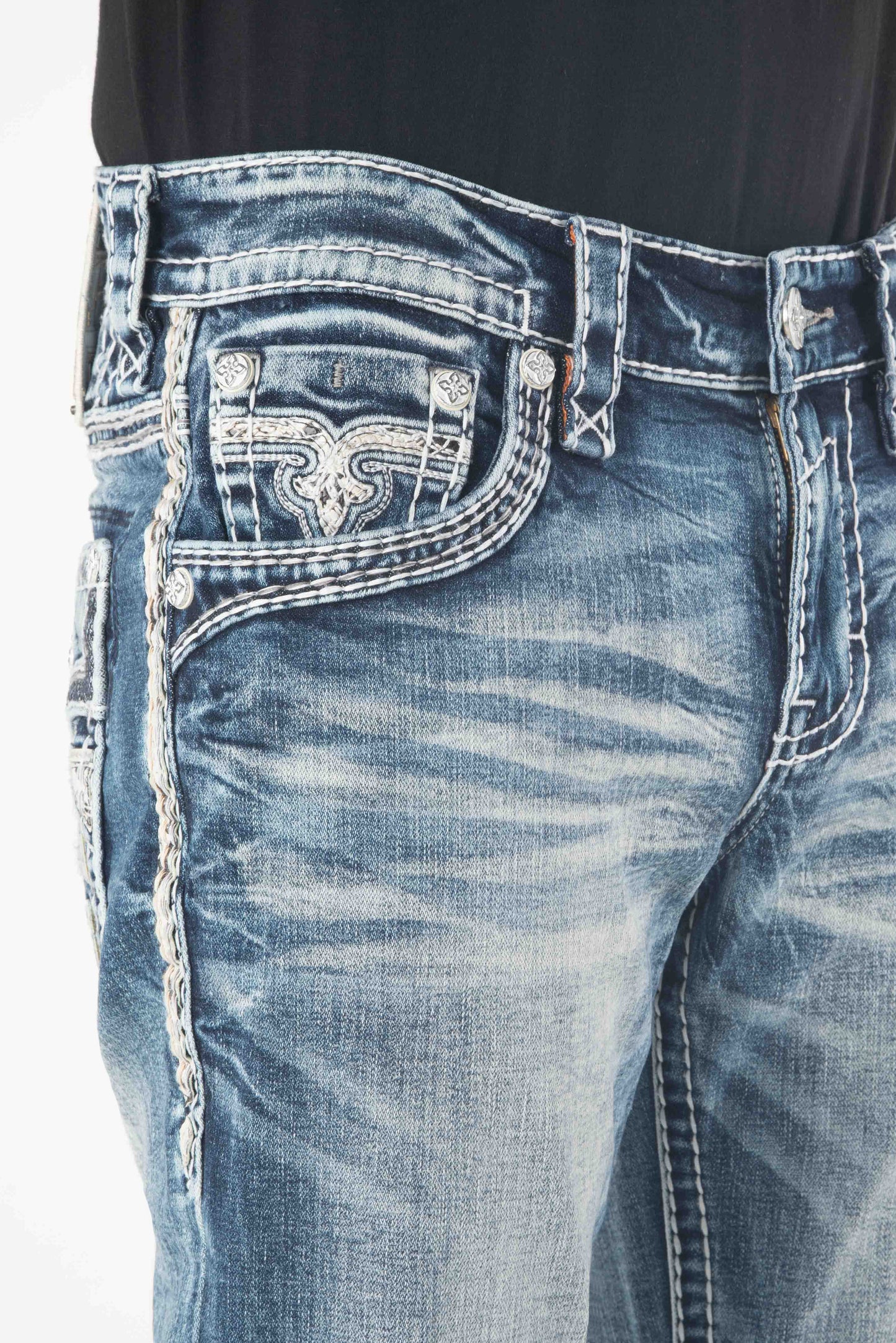 Mckay Bootcut Jeans in Medium Blue