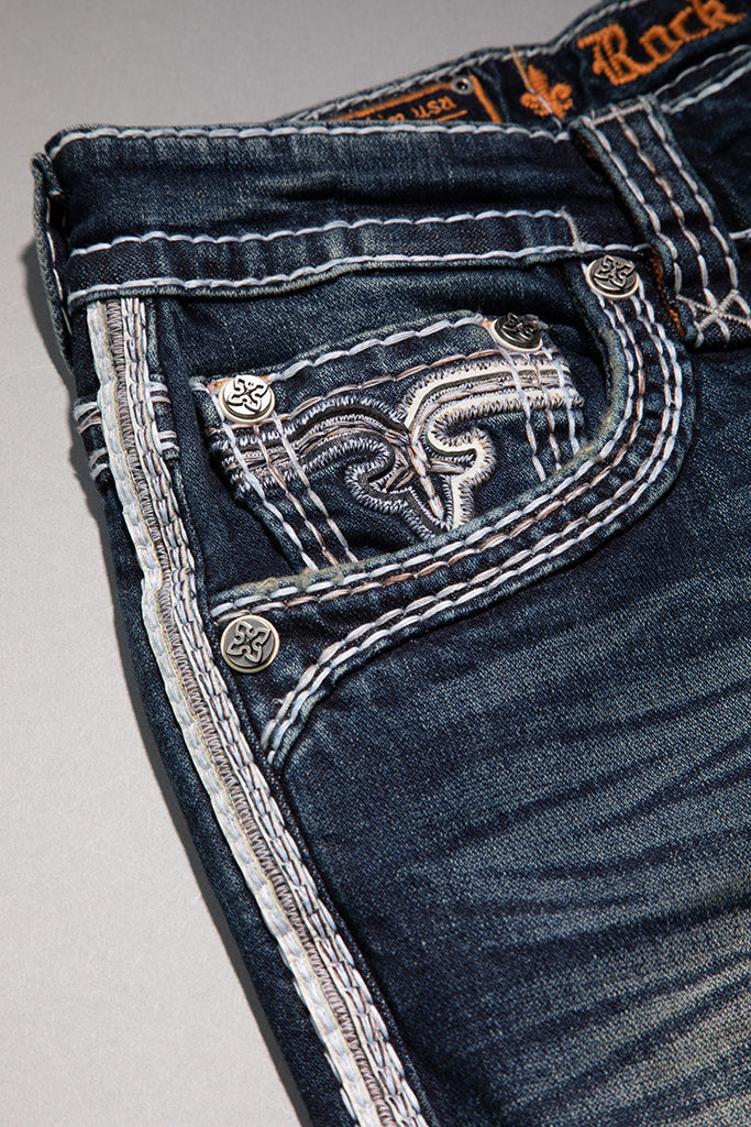 Justyn Straight Jeans in Dark Blue
