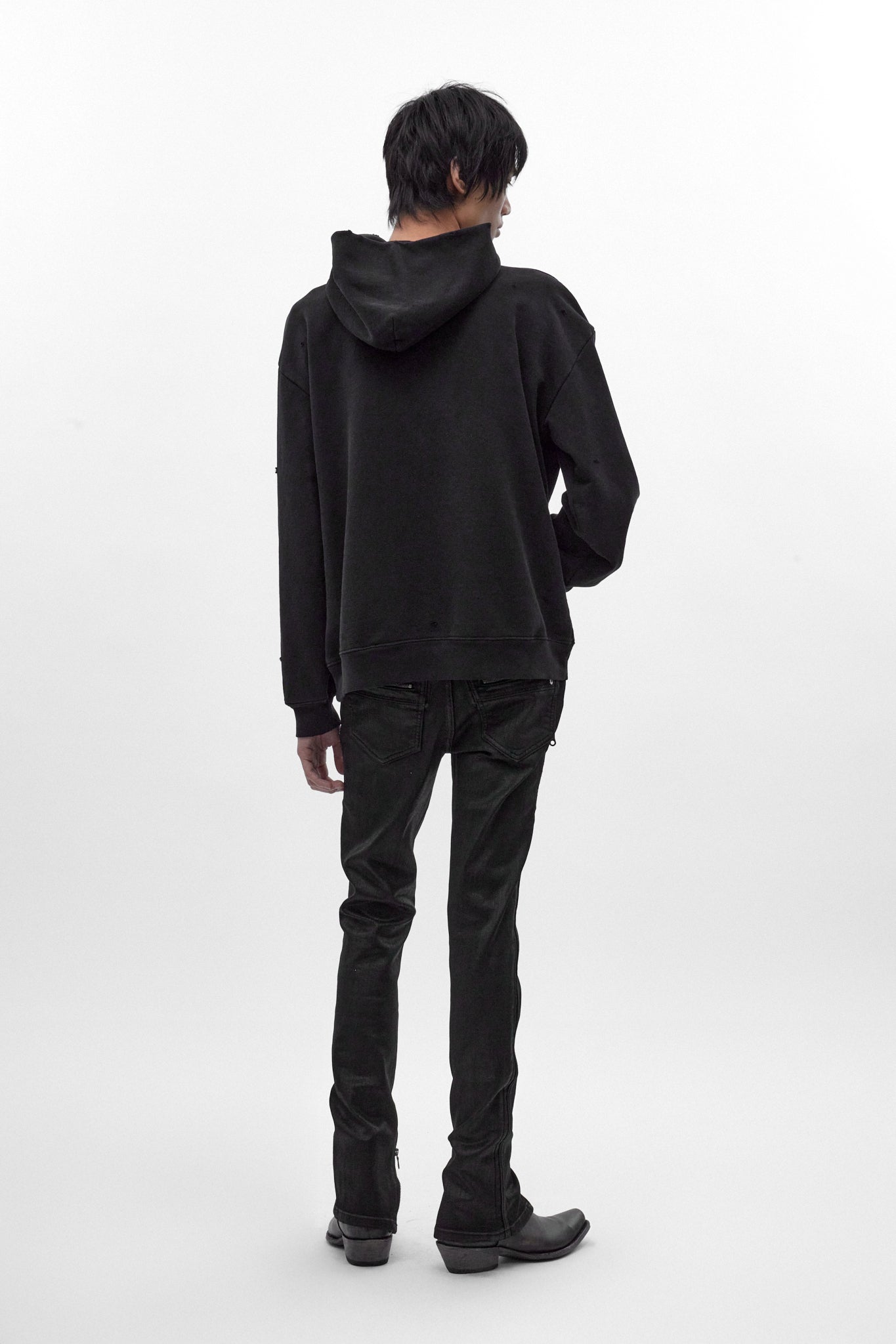Silent Cross Hoodie in Black