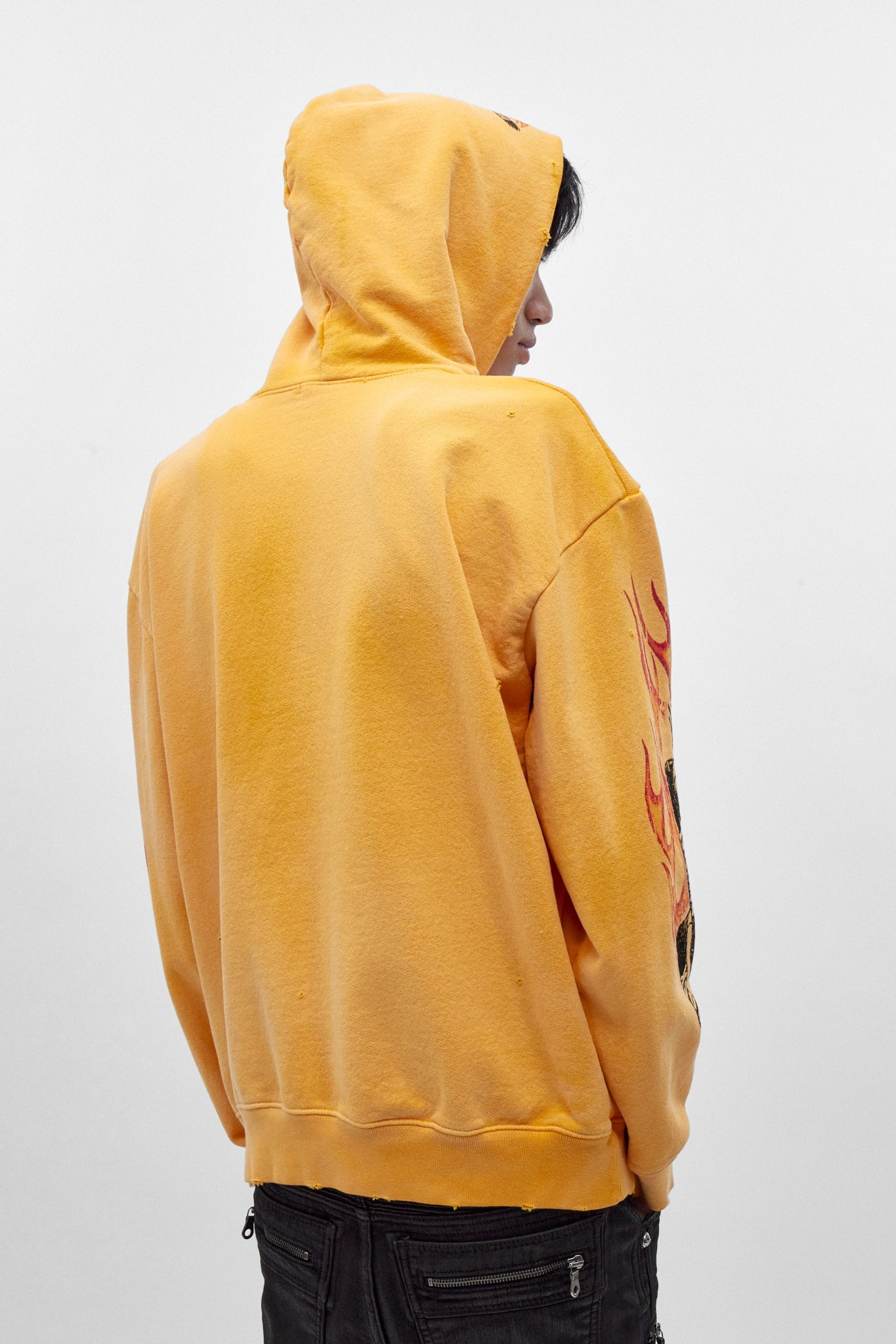 Molten Script Hoodie in Yellow