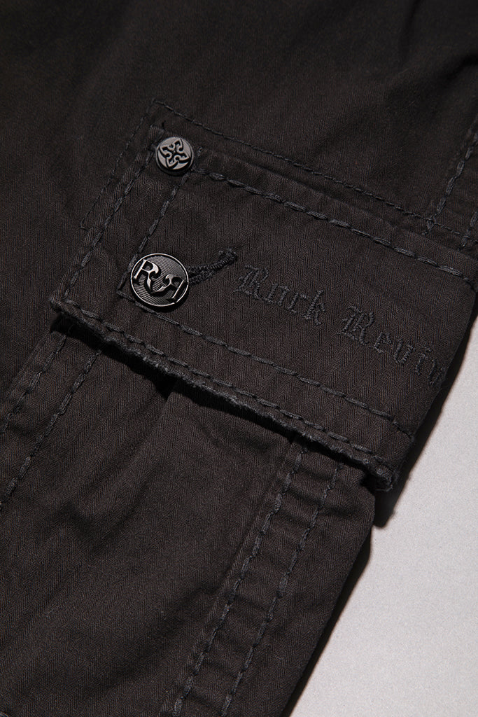 Black Cargo Shorts