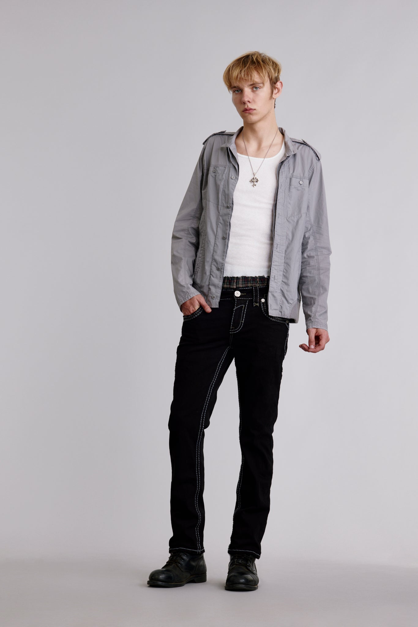 Louis Straight Jeans in Black
