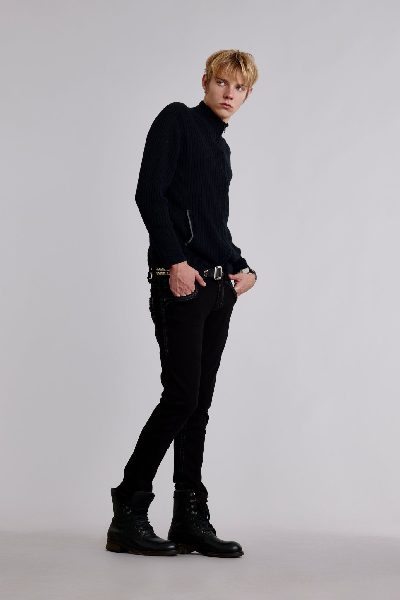 Lunar Rock Alt Straight Jeans in Black