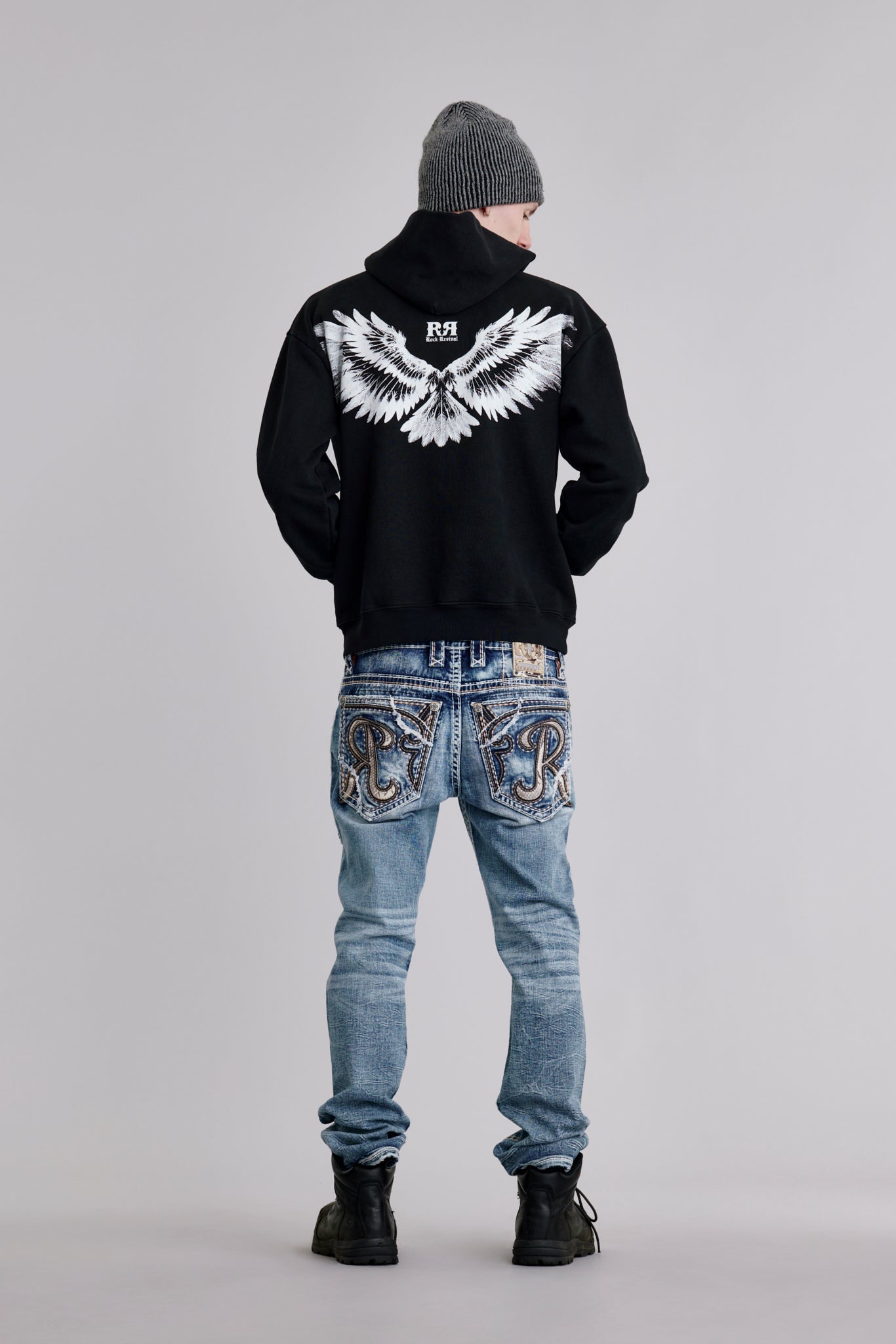Soundwave Hoodie in Black/White