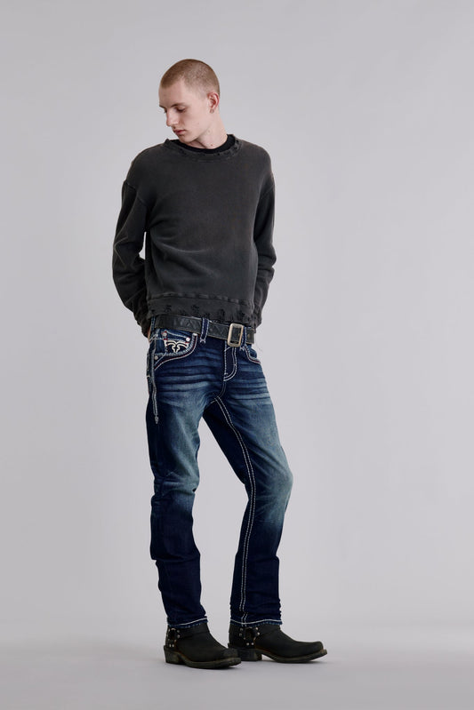 Zinfandel Straight Jeans in Dark Blue