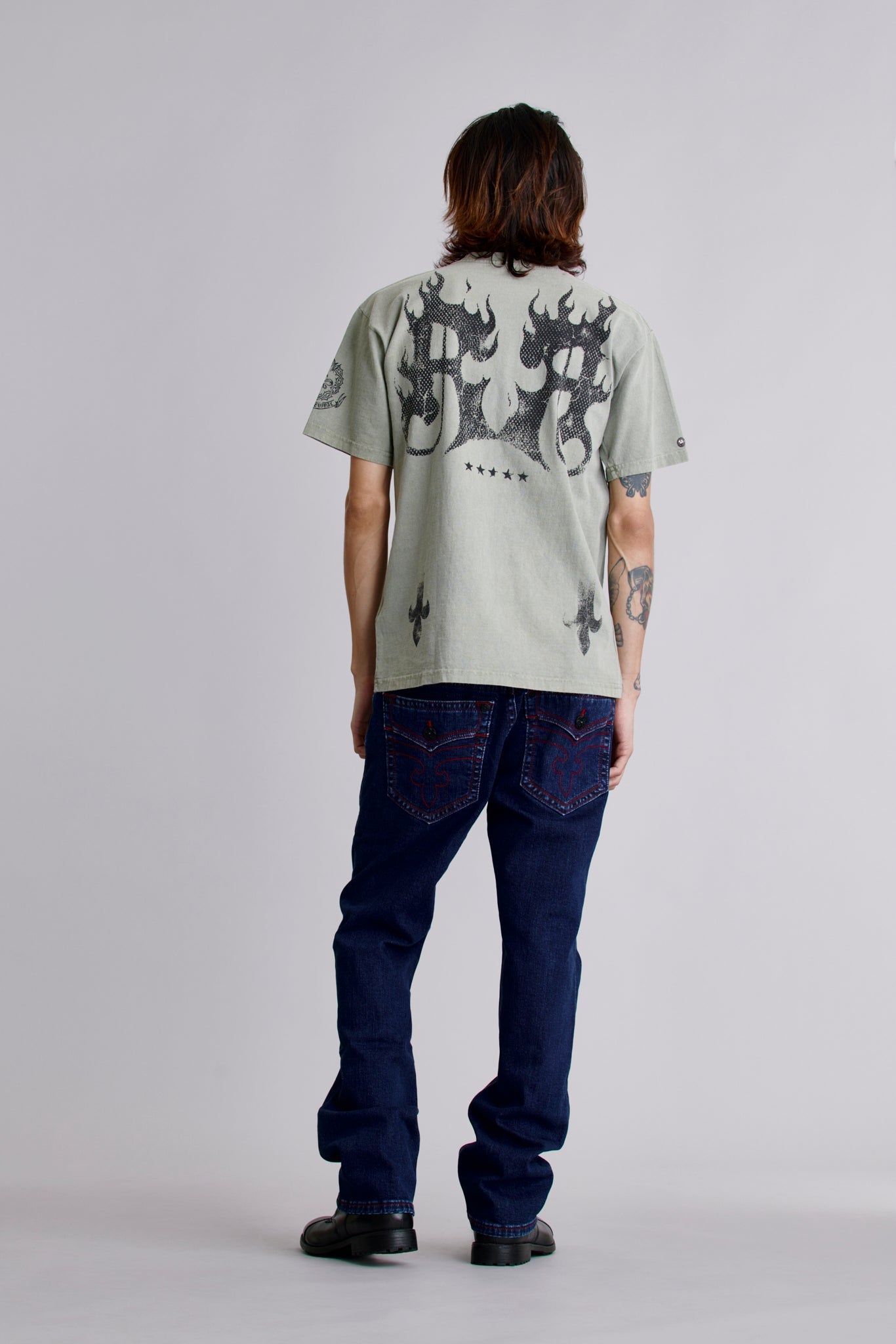 Inferno Crest Tee in Sage