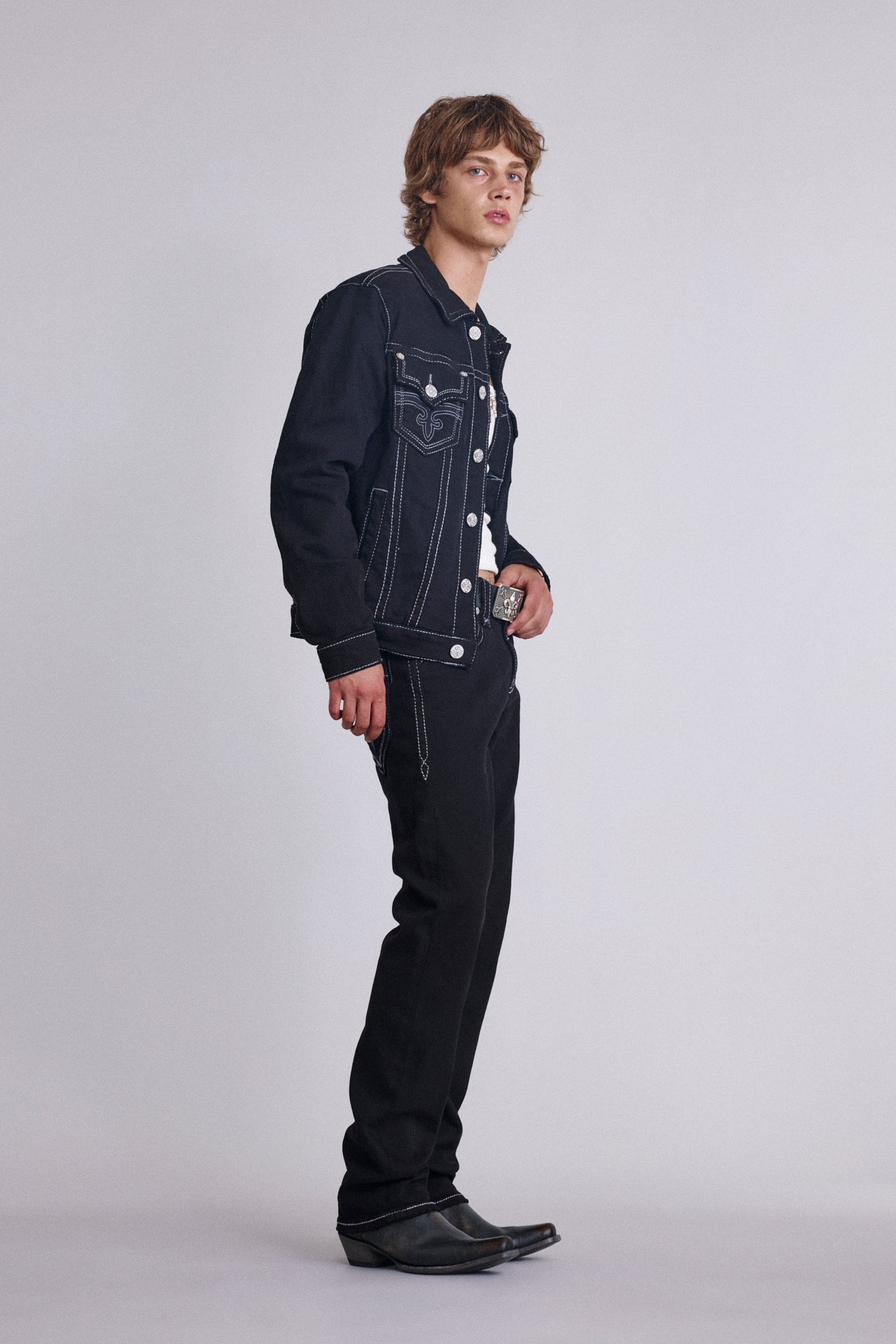 Jegor Denim Jacket in Black