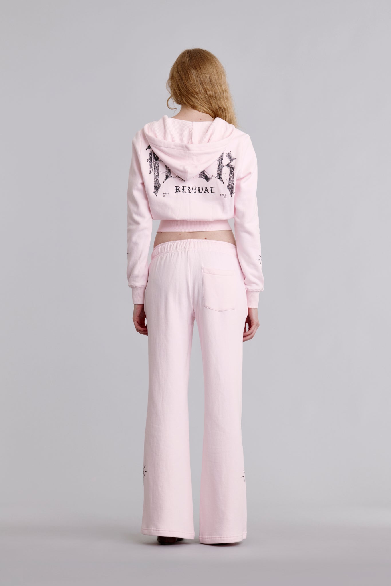 Starburst Fitted Cropped Hoodie