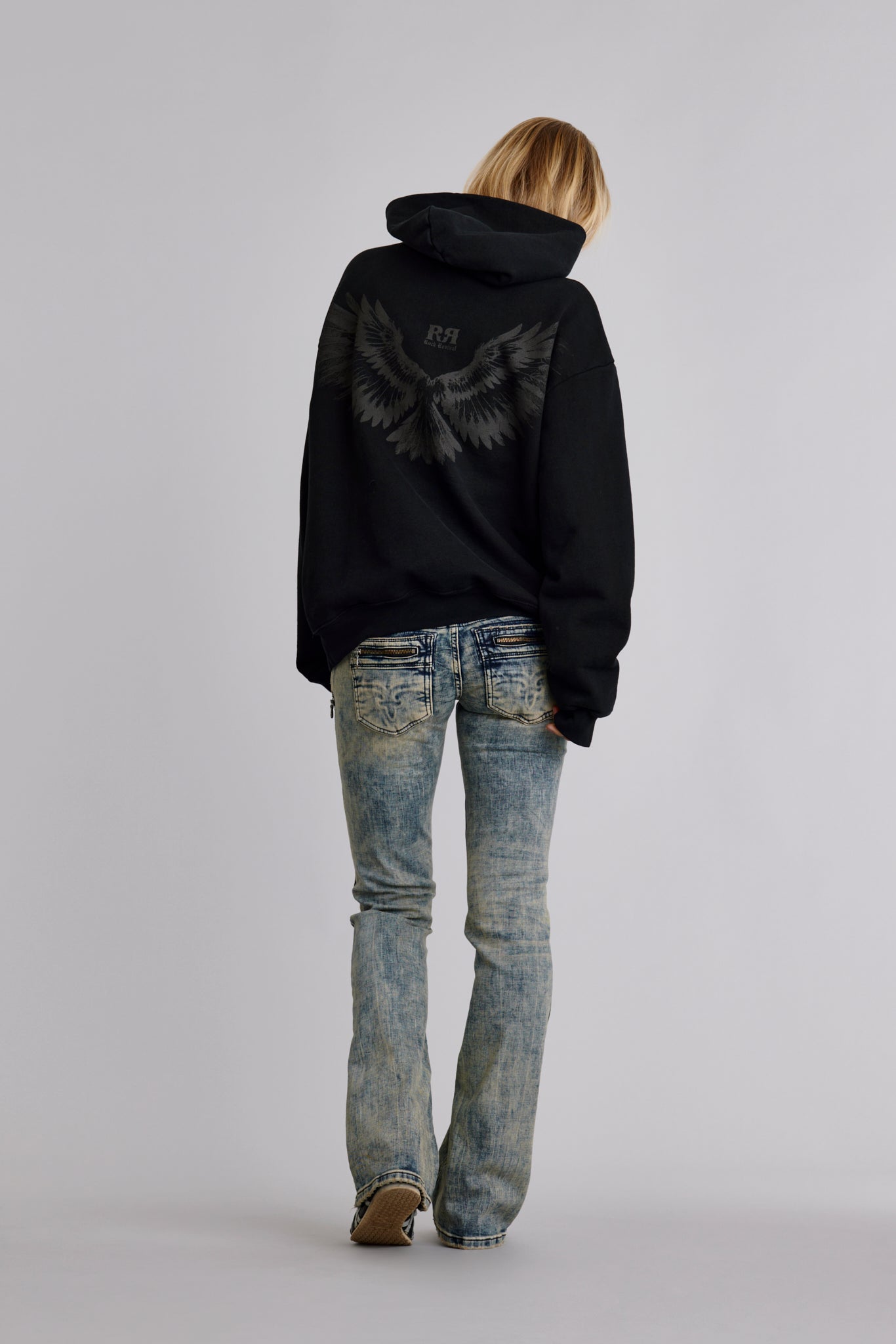 Soundwave Hoodie in Black/Gray (W)