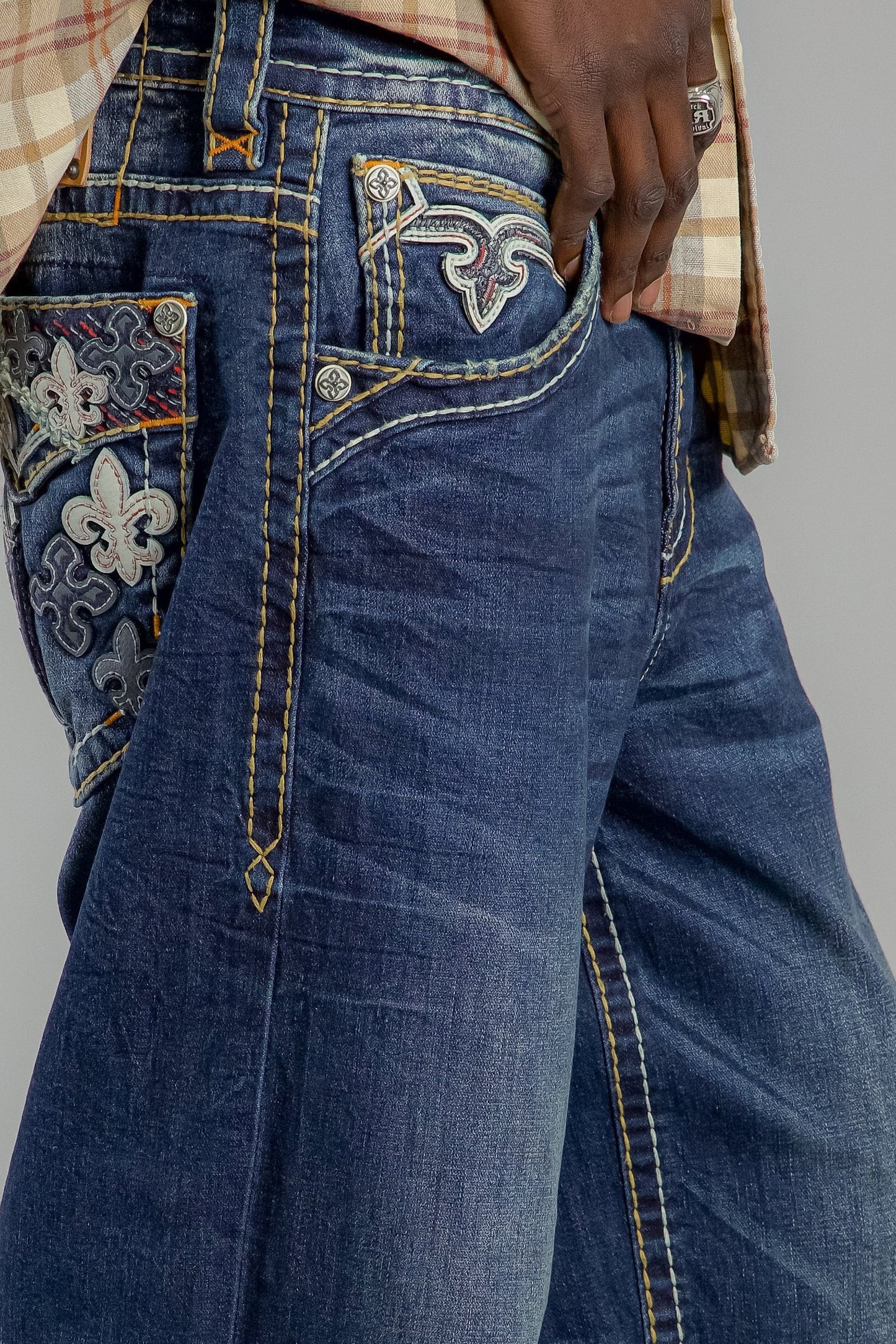 Thorne Baggy 3 Jeans in Dark Blue