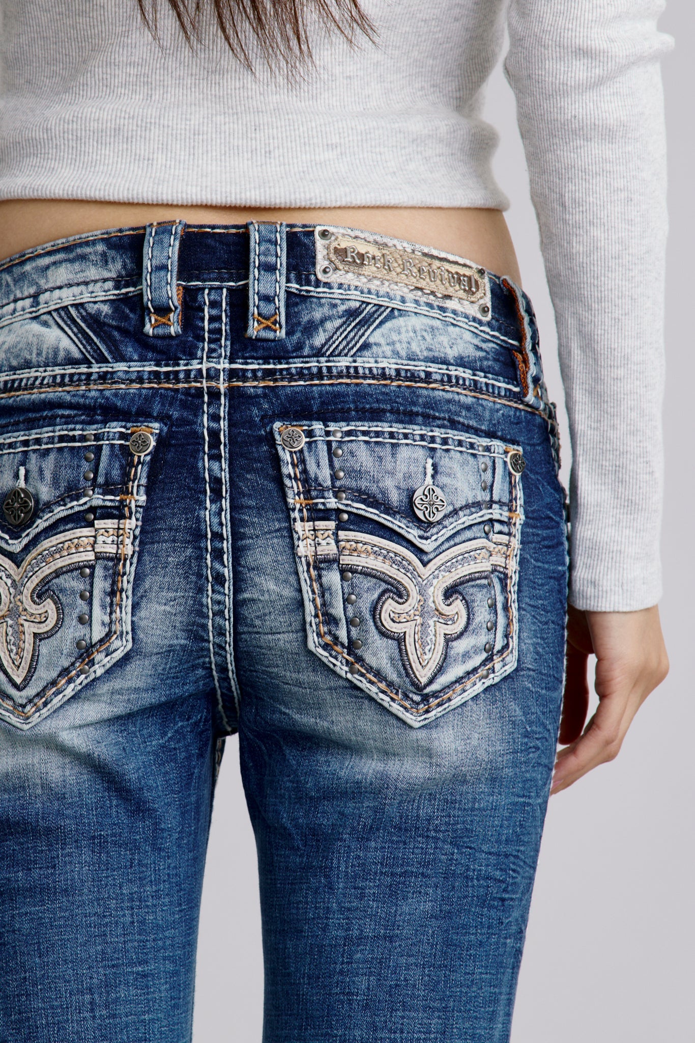Silken Bootcut Jean in Medium Blue