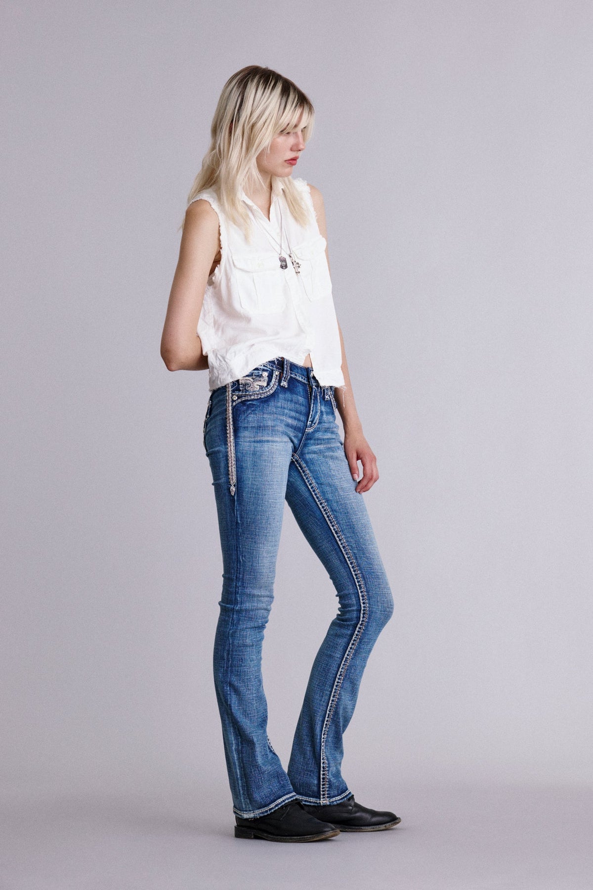 Ailani Bootcut Jeans in Medium Wash