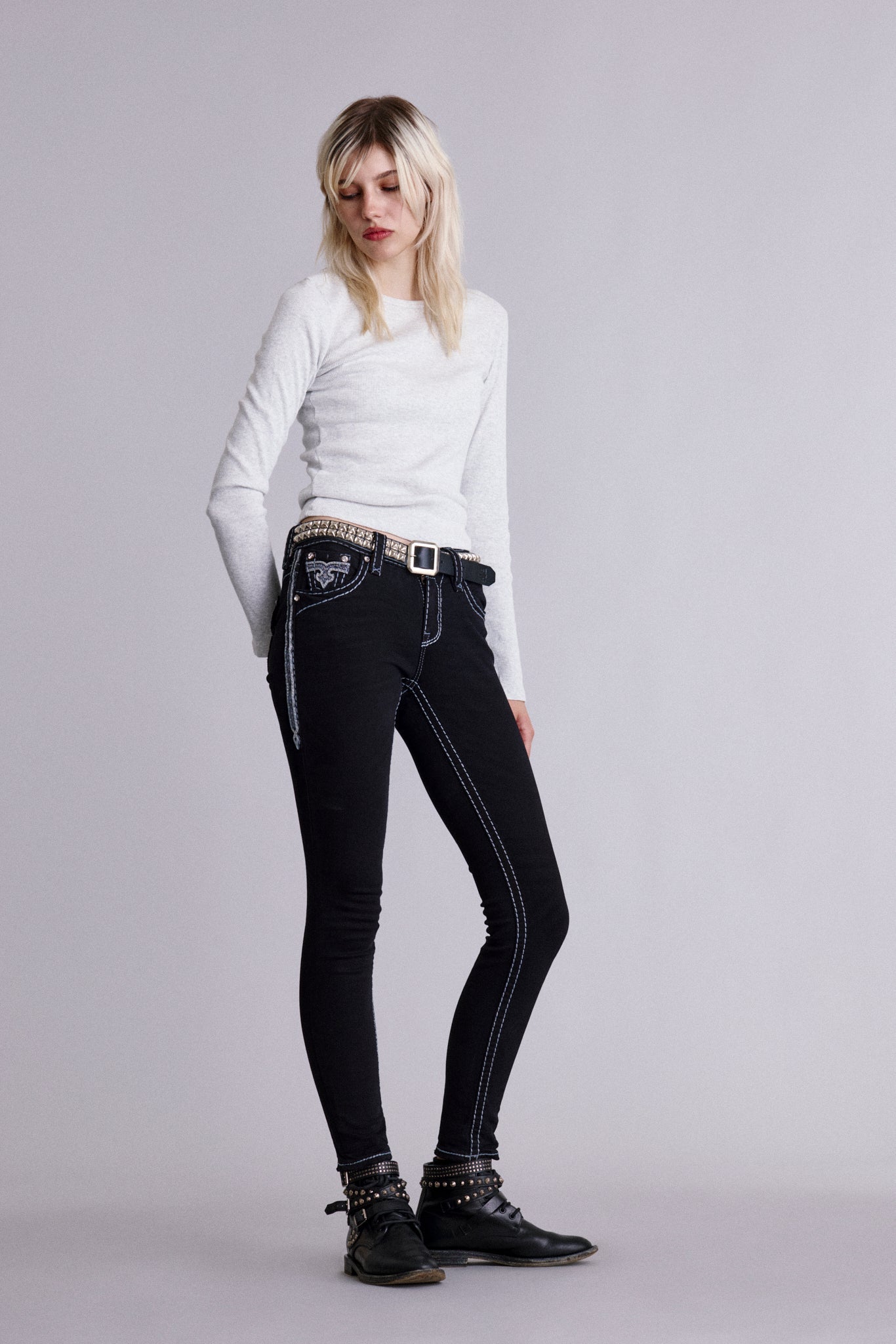 Bambi Skinny Jeans in Black