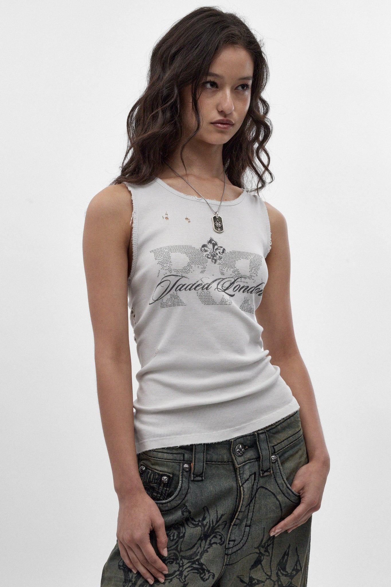 Rock Revival by Jaded London Angel Studded Vest (W)