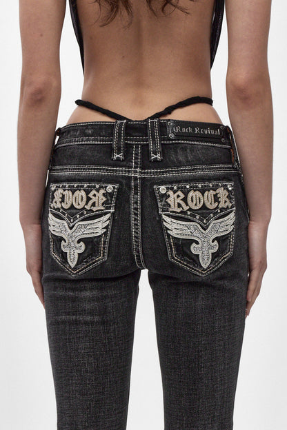 Aideen Bootcut Jeans in Black