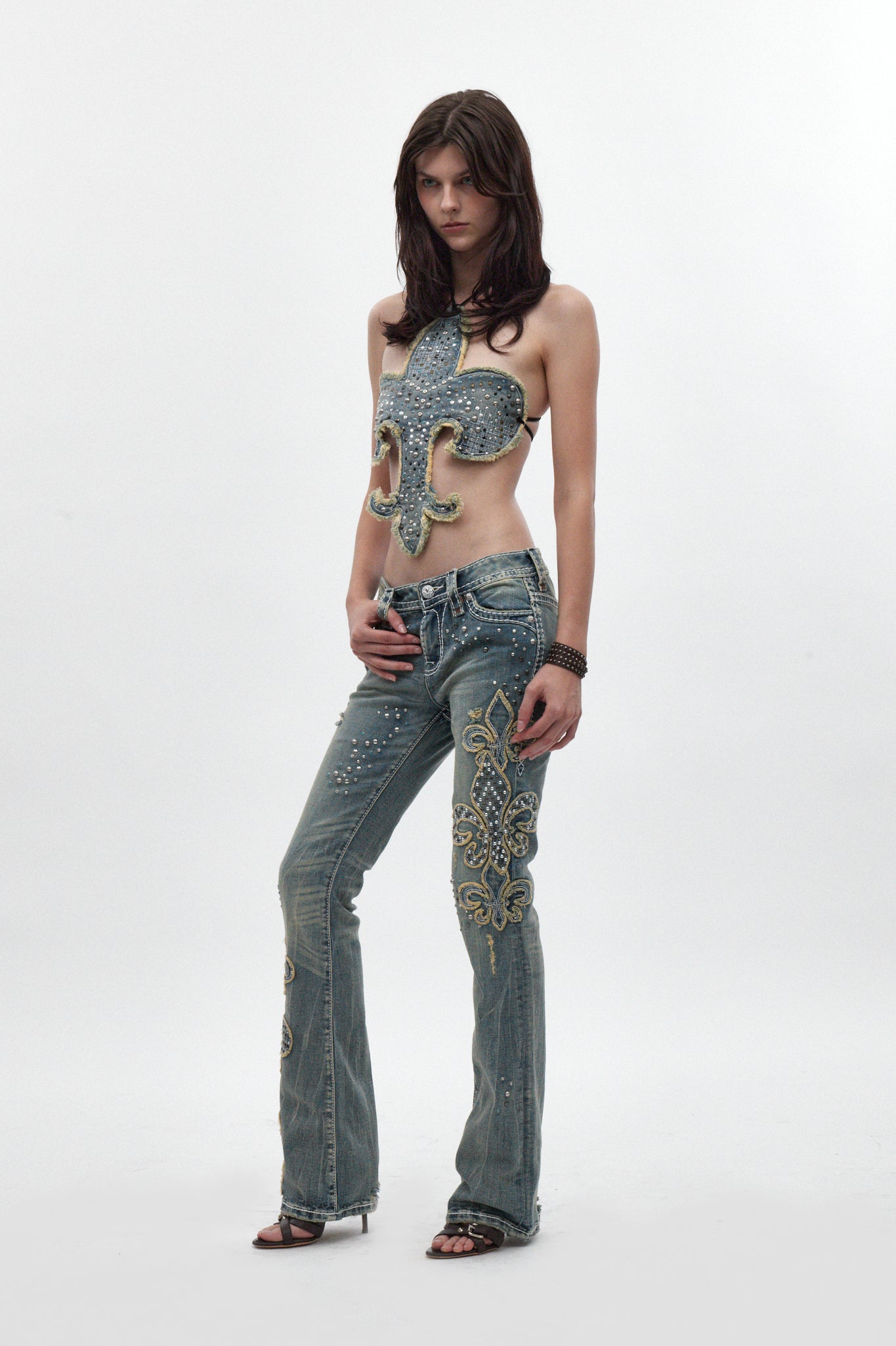 Rock Revival by Jaded London Embellished Bootcut Jeans