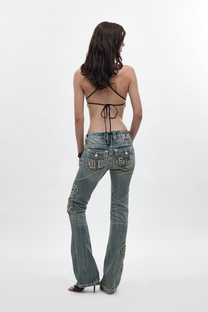 Rock Revival by Jaded London Embellished Bootcut Jeans