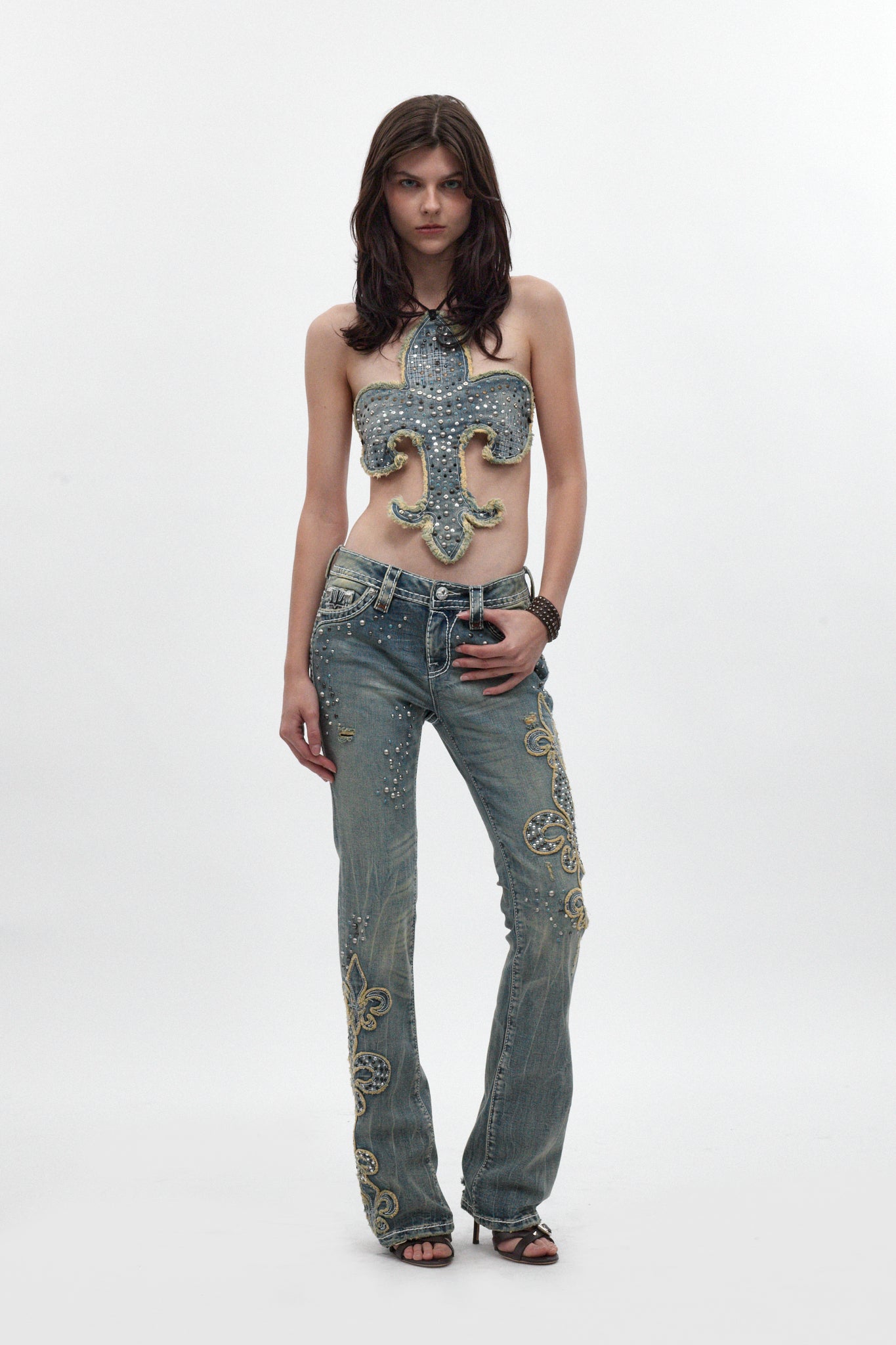 Rock Revival by Jaded London Embellished Bootcut Jeans