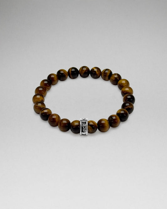 Tigers Eye Labradorite Beaded Bracelet (8mm)