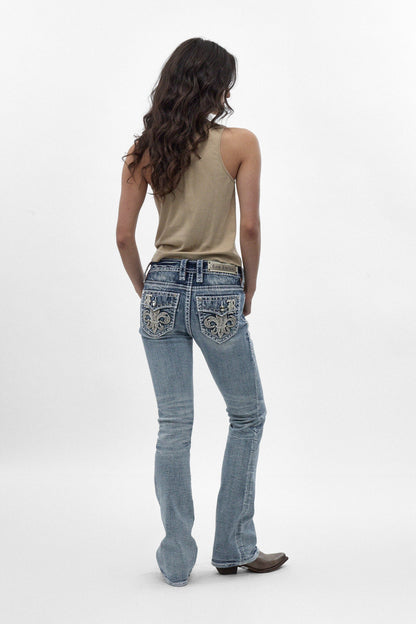 Carly Bootcut Jeans in Light Blue