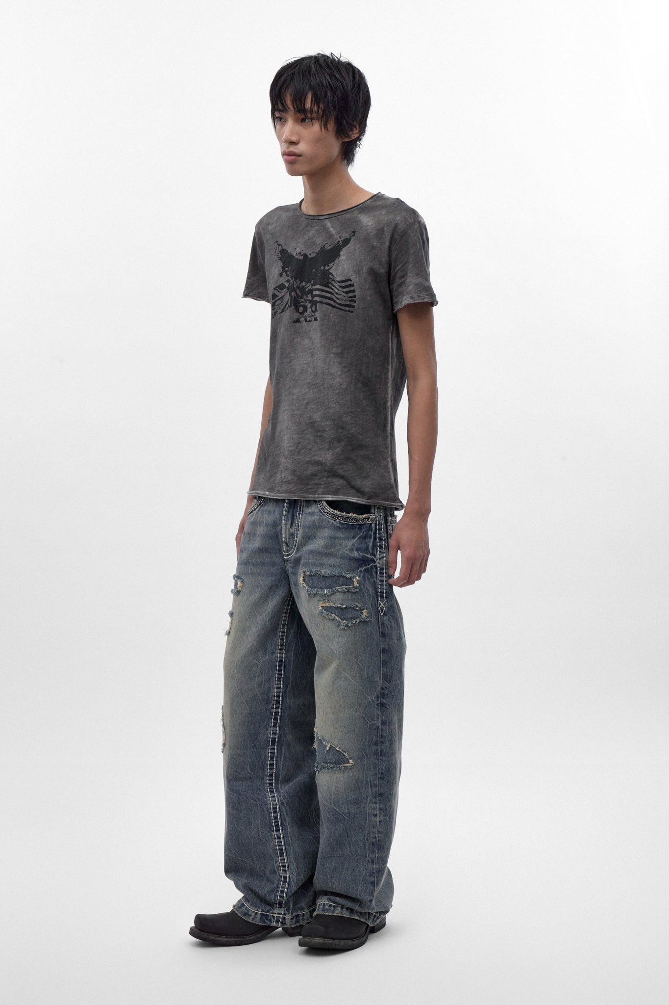 Colossus Jeans, By Jaded London in Medium Blue (M)