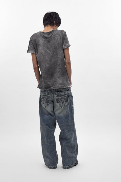 Colossus Jeans, By Jaded London in Medium Blue (M)