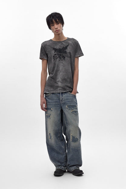 Colossus Jeans, By Jaded London in Medium Blue (M)
