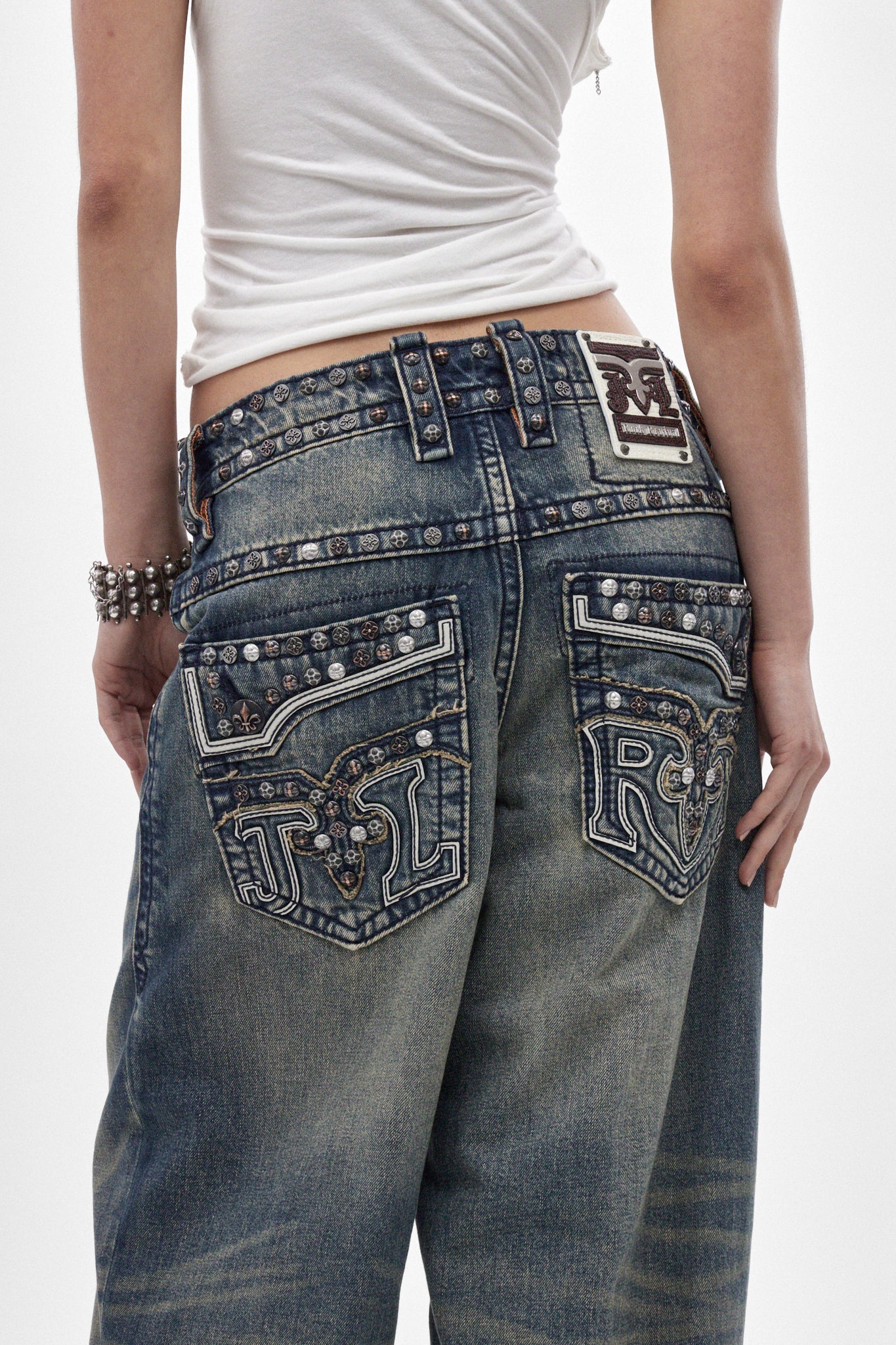 Colossus jeans, By Jaded London in Dark Blue (W)