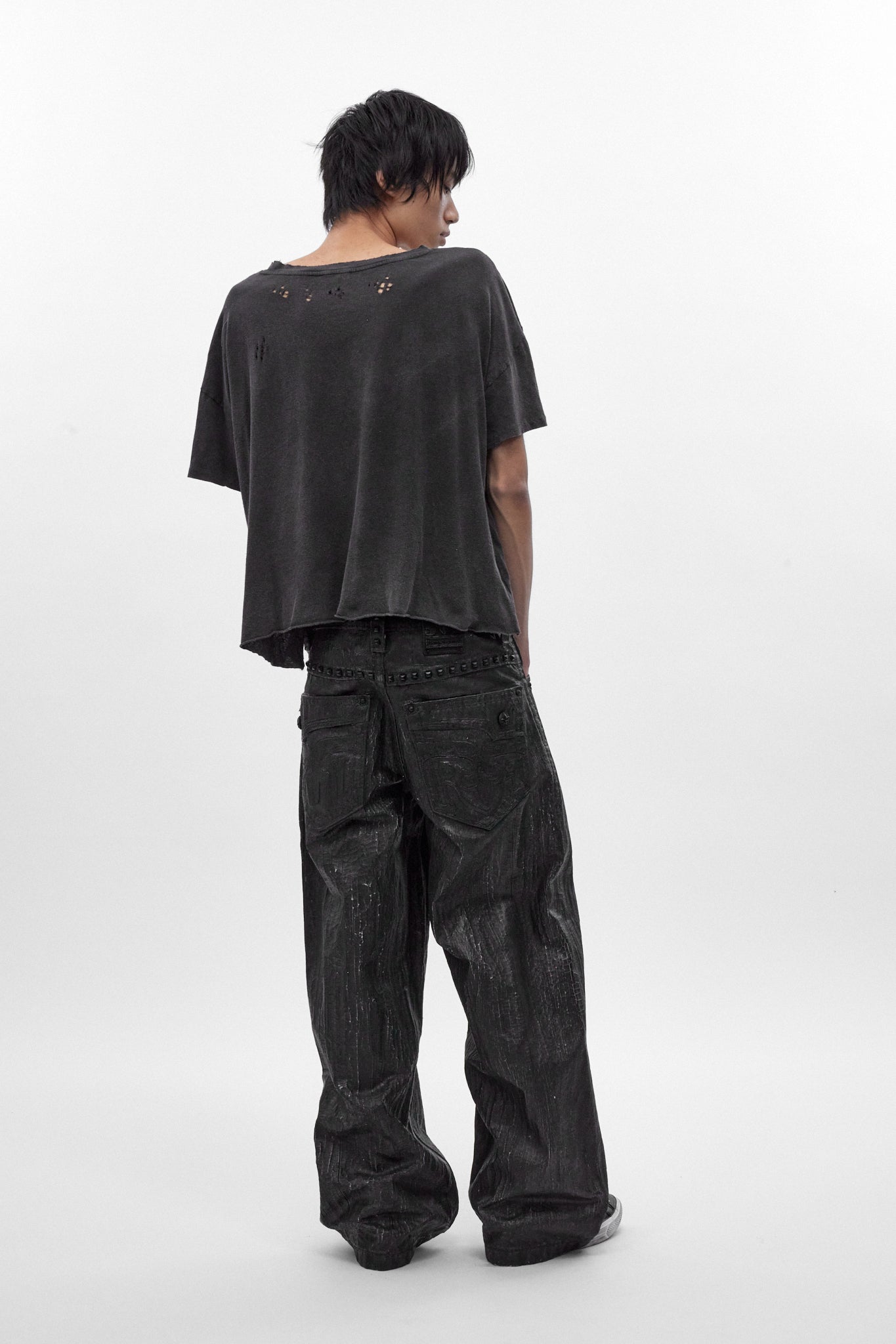 Rock Revival by Jaded London Distressed National Cropped T-Shirt