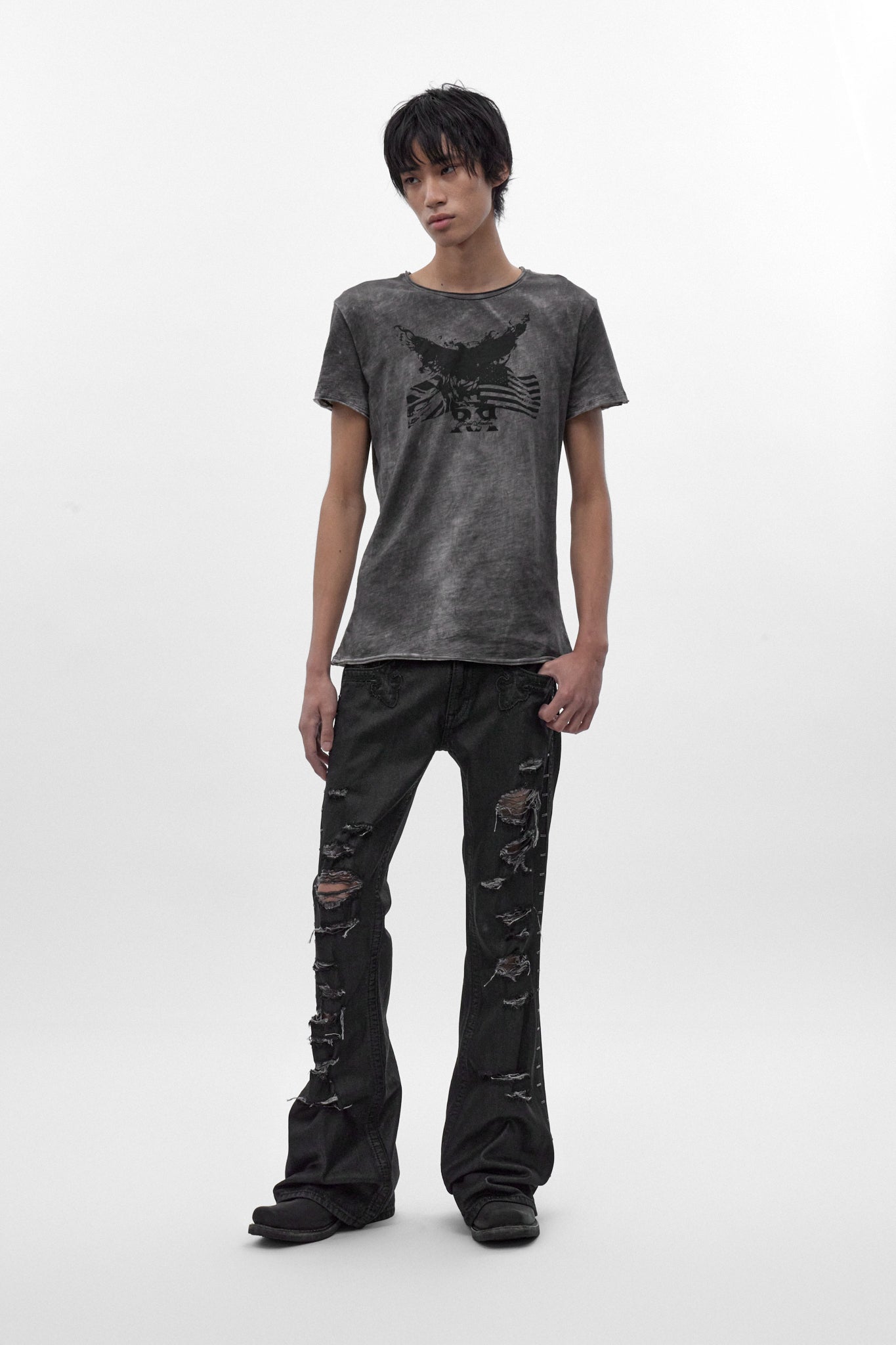 Rock Revival by Jaded London Faded Eagle T-shirt