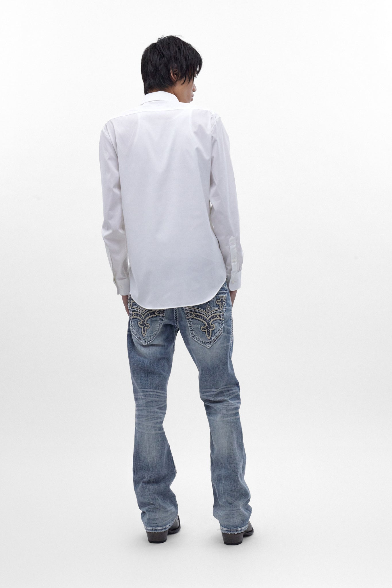 Flynn Bootcut Jeans in Light Blue
