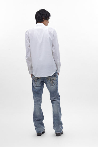 Flynn Bootcut Jeans in Light Blue