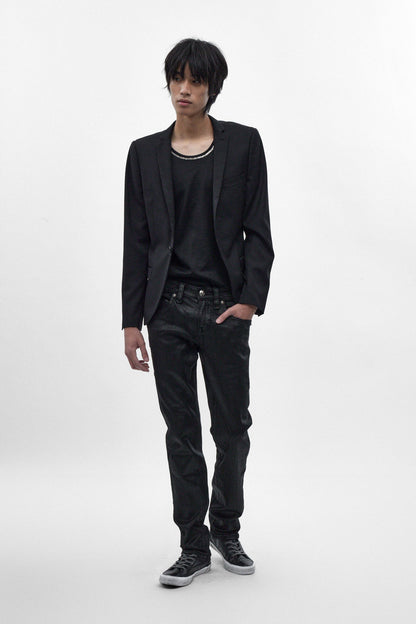 Gene Slim Jeans in Black Coating