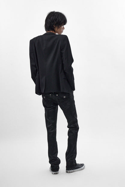 Gene Slim Jeans in Black Coating