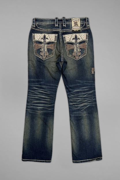 Hendrix Bootcut Jeans in Vintage Blue - GR Collection
