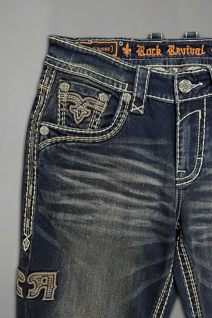 Hendrix Bootcut Jeans in Vintage Blue - GR Collection