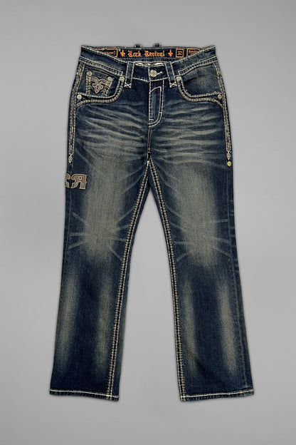 Hendrix Bootcut Jeans in Vintage Blue - GR Collection