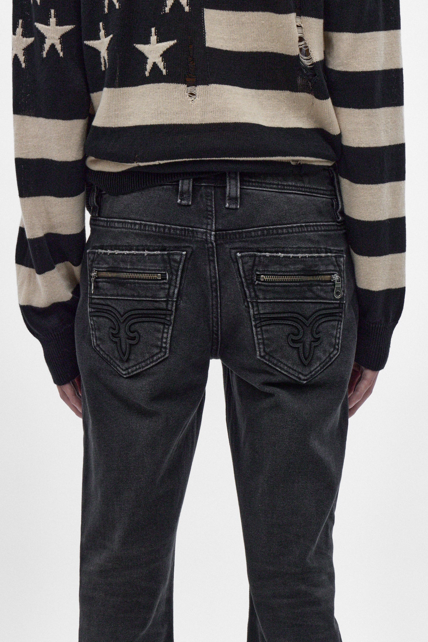 Huey Slim Jeans in Charcoal Black