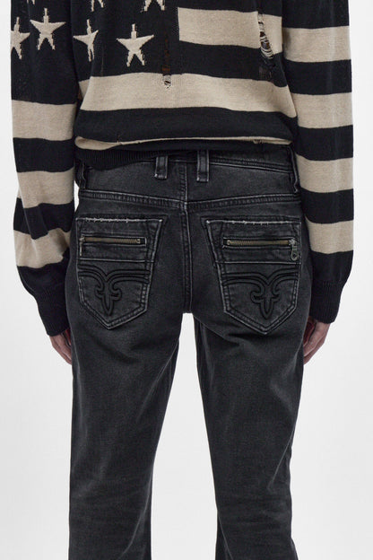 Huey Slim Jeans in Charcoal Black