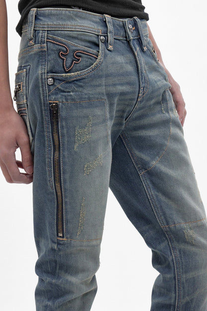 Huey Slim Jeans in Vintage Blue