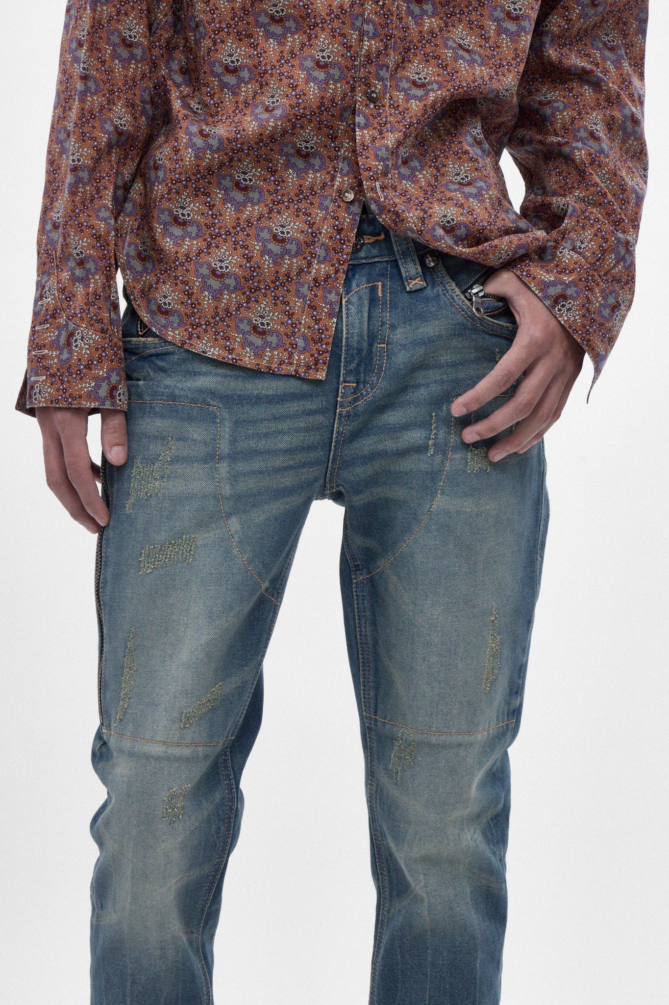 Huey Slim Jeans in Vintage Blue