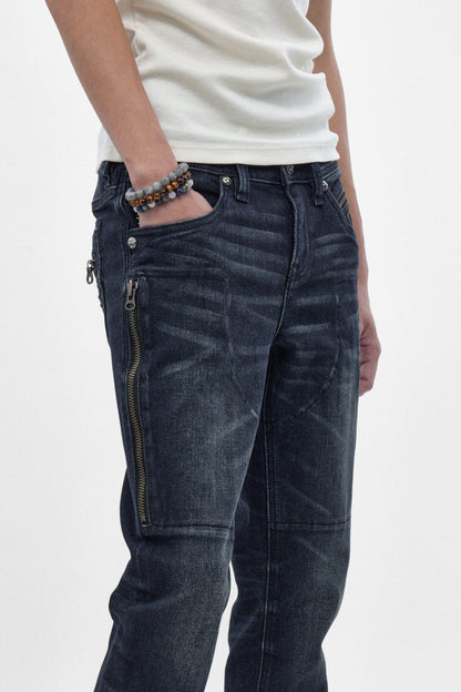 Huey Slim Jeans in Dark Blue