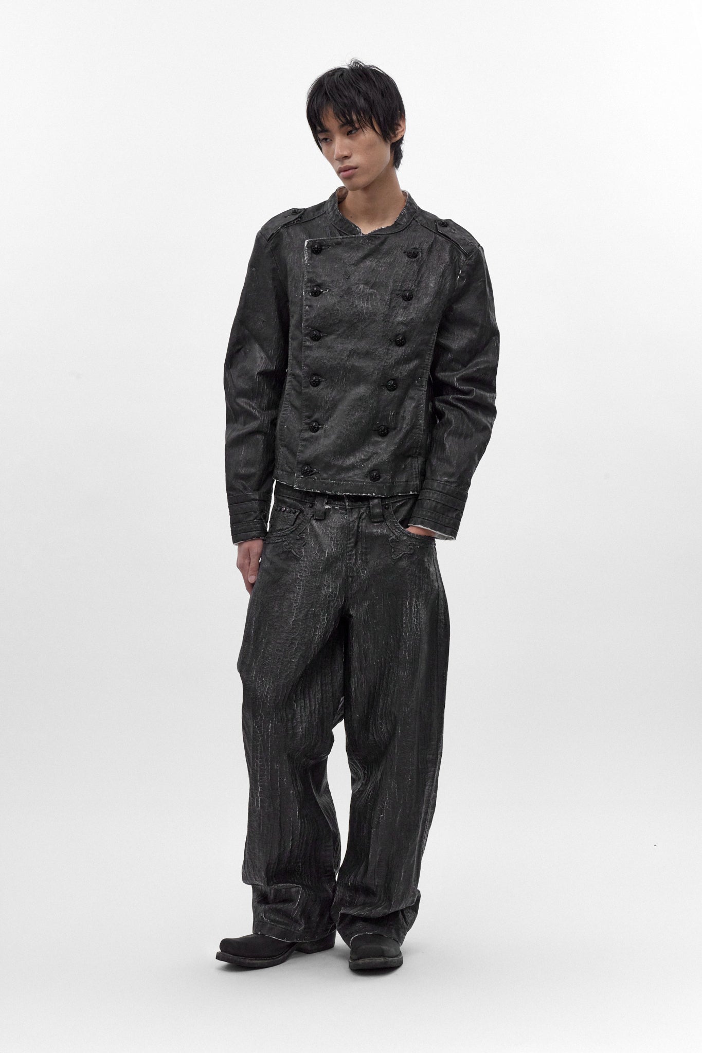 Rock Revival by Jaded London Military Moto Jacket