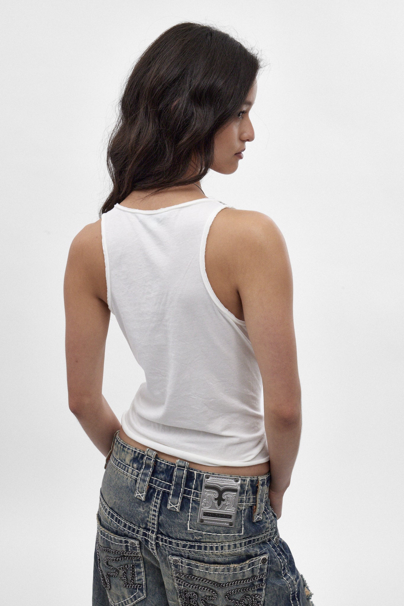 Rock Revival by Jaded London Chain Embroidered Vest Top (W)