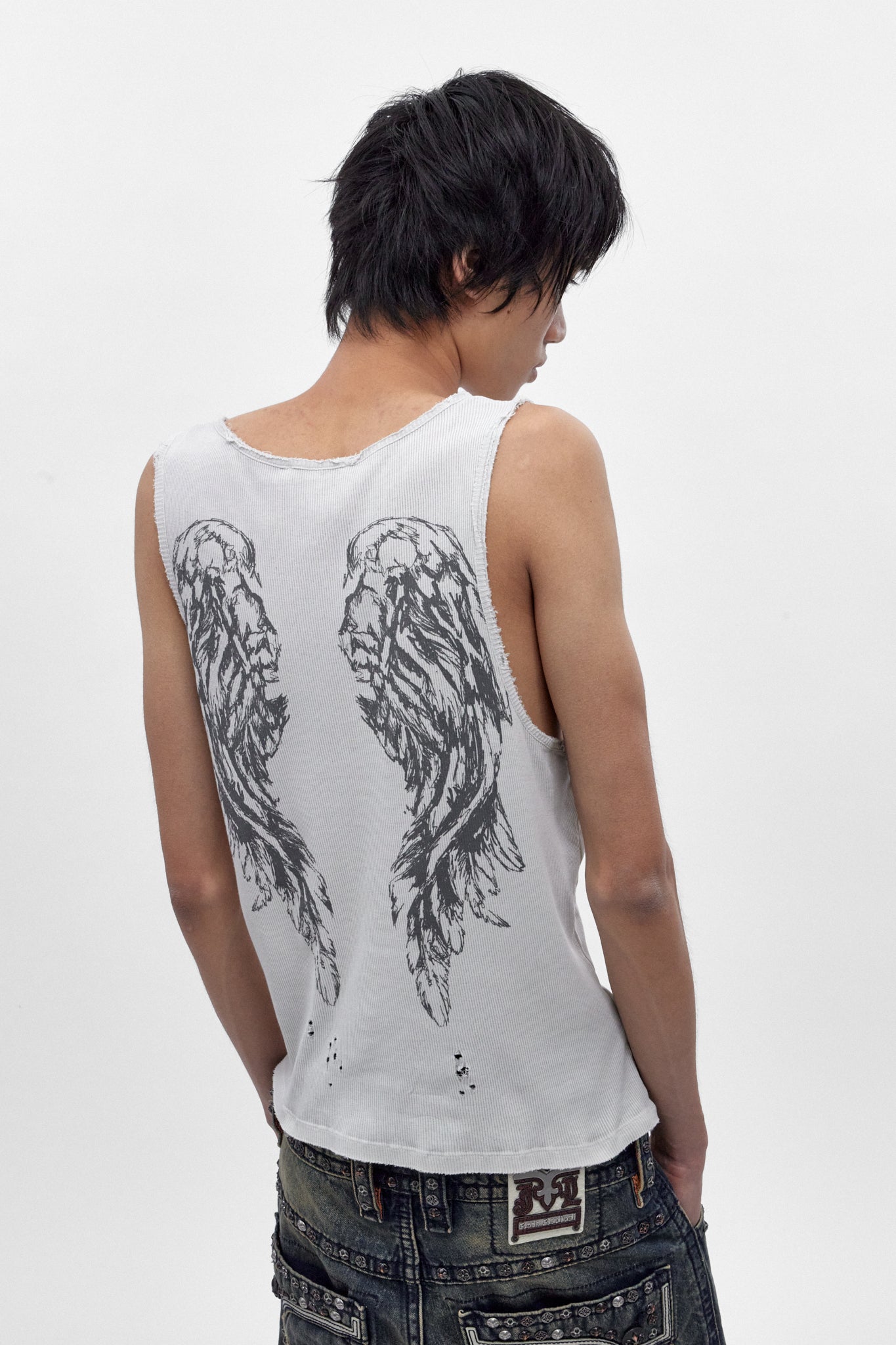 Rock Revival by Jaded London Angel Studded Vest (M)