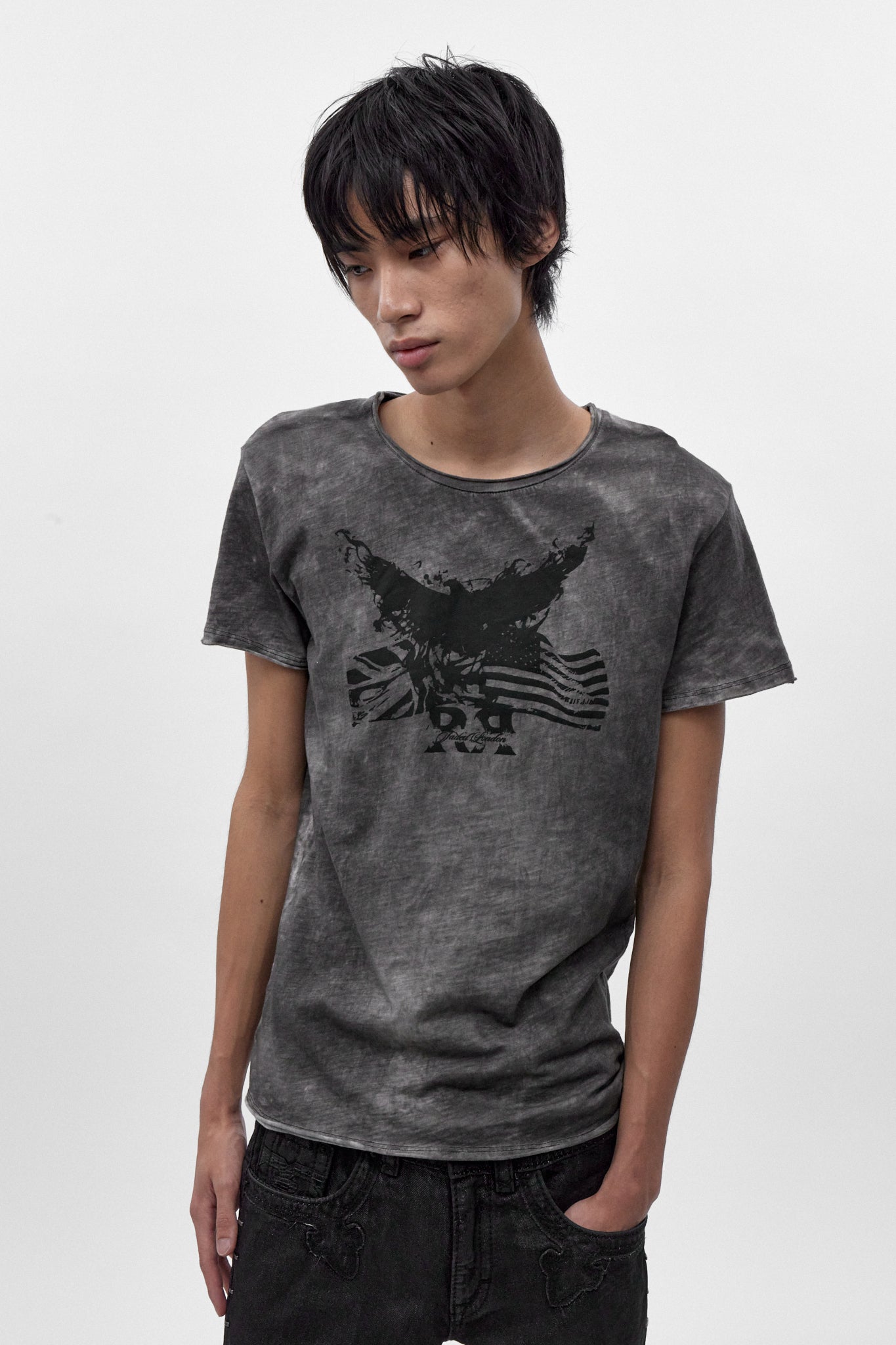 Rock Revival by Jaded London Faded Eagle T-shirt